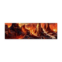 Vulcanic Landscape Vulcano Nature Sticker Bumper (10 Pack) by Wegoenart