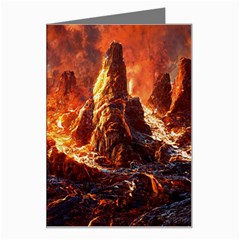 Vulcanic Landscape Vulcano Nature Greeting Card by Wegoenart