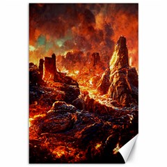 Vulcanic Landscape Vulcano Nature Canvas 12  X 18  by Wegoenart