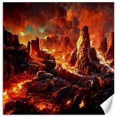 Vulcanic Landscape Vulcano Nature Canvas 16  X 16  by Wegoenart