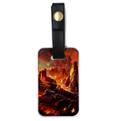 Vulcanic Landscape Vulcano Nature Luggage Tag (one Side) by Wegoenart