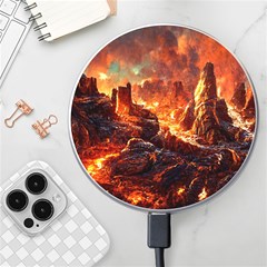 Vulcanic Landscape Vulcano Nature Wireless Charger by Wegoenart