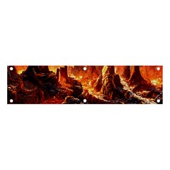 Vulcanic Landscape Vulcano Nature Banner And Sign 4  X 1 