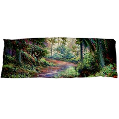 Abstract Forest Green Jungle Psychedelic Art Nature Body Pillow Case Dakimakura (two Sides) by Wegoenart