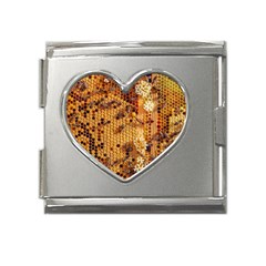 Insect Macro Honey Bee Animal Mega Link Heart Italian Charm (18mm)