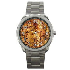 Insect Macro Honey Bee Animal Sport Metal Watch