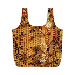 Insect Macro Honey Bee Animal Full Print Recycle Bag (M)