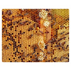 Insect Macro Honey Bee Animal Double Sided Flano Blanket (Medium) 