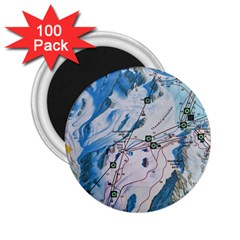 Map Zermatt The Alps Matterhorn Switzerland Mountain Nature 2 25  Magnets (100 Pack)  by Wegoenart