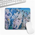 Map Zermatt The Alps Matterhorn Switzerland Mountain Nature Large Mousepad Front