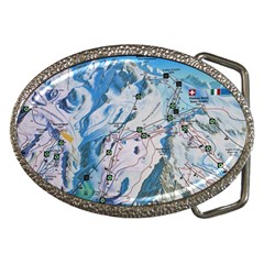 Map Zermatt The Alps Matterhorn Switzerland Mountain Nature Belt Buckles by Wegoenart