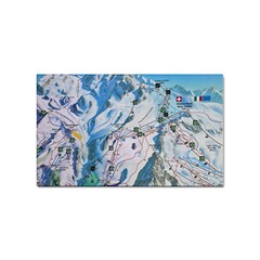 Map Zermatt The Alps Matterhorn Switzerland Mountain Nature Sticker Rectangular (10 Pack) by Wegoenart