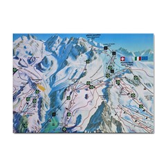 Map Zermatt The Alps Matterhorn Switzerland Mountain Nature Sticker A4 (100 Pack) by Wegoenart