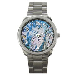 Map Zermatt The Alps Matterhorn Switzerland Mountain Nature Sport Metal Watch by Wegoenart