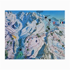 Map Zermatt The Alps Matterhorn Switzerland Mountain Nature Small Glasses Cloth (2 Sides) by Wegoenart