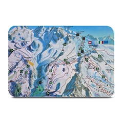 Map Zermatt The Alps Matterhorn Switzerland Mountain Nature Plate Mats by Wegoenart