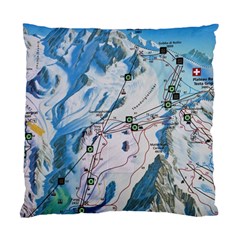 Map Zermatt The Alps Matterhorn Switzerland Mountain Nature Standard Cushion Case (one Side) by Wegoenart