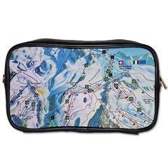 Map Zermatt The Alps Matterhorn Switzerland Mountain Nature Toiletries Bag (two Sides) by Wegoenart