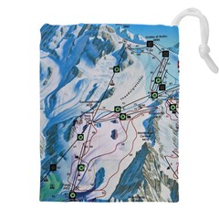 Map Zermatt The Alps Matterhorn Switzerland Mountain Nature Drawstring Pouch (5xl) by Wegoenart