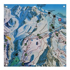 Map Zermatt The Alps Matterhorn Switzerland Mountain Nature Banner And Sign 4  X 4  by Wegoenart