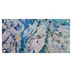 Map Zermatt The Alps Matterhorn Switzerland Mountain Nature Banner And Sign 6  X 3  by Wegoenart