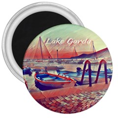 Boats On Lake Garda 3  Magnets by ConteMonfrey