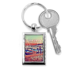 Boats On Lake Garda Key Chain (rectangle) by ConteMonfrey