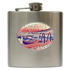 Boats On Lake Garda Hip Flask (6 Oz) by ConteMonfrey