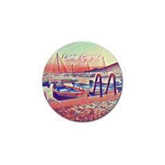 Boats On Lake Garda Golf Ball Marker (4 Pack) by ConteMonfrey