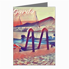 Boats On Lake Garda Greeting Card by ConteMonfrey