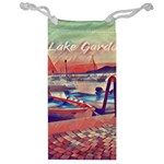 Boats On Lake Garda Jewelry Bag Front