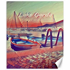 Boats On Lake Garda Canvas 8  X 10  by ConteMonfrey