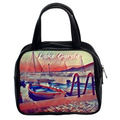 Boats On Lake Garda Classic Handbag (two Sides) by ConteMonfrey