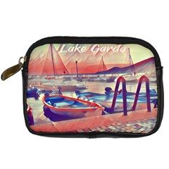 Boats On Lake Garda Digital Camera Leather Case by ConteMonfrey