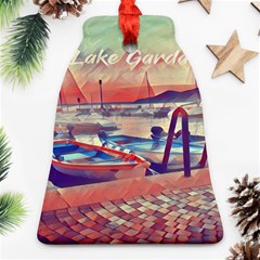 Boats On Lake Garda Bell Ornament (two Sides) by ConteMonfrey