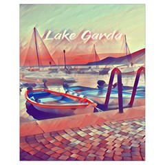 Boats On Lake Garda Drawstring Bag (small) by ConteMonfrey