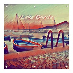 Boats On Lake Garda Banner And Sign 3  X 3 