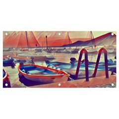 Boats On Lake Garda Banner And Sign 4  X 2 