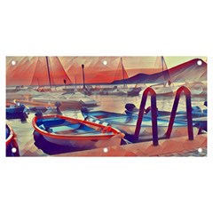 Boats On Lake Garda Banner And Sign 6  X 3 