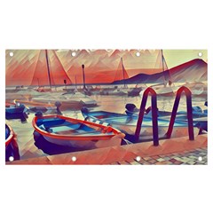 Boats On Lake Garda Banner And Sign 7  X 4 