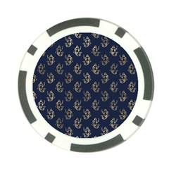 Gold Mermaids Silhouettes Poker Chip Card Guard by ConteMonfrey