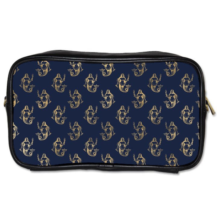 Gold Mermaids Silhouettes Toiletries Bag (Two Sides)