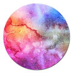 Unicorn Clouds Magnet 5  (round) by ConteMonfrey