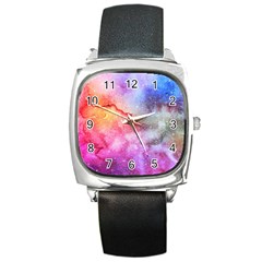 Unicorn Clouds Square Metal Watch by ConteMonfrey