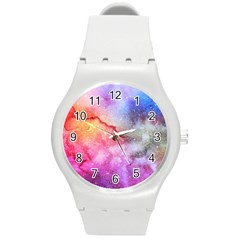 Unicorn Clouds Round Plastic Sport Watch (m) by ConteMonfrey