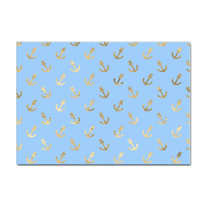 Gold Anchors Long Live   Sticker A4 (10 pack)