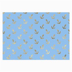 Gold Anchors Long Live   Large Glasses Cloth (2 Sides) by ConteMonfrey