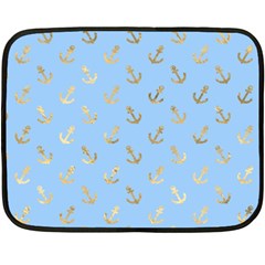 Gold Anchors Long Live   Fleece Blanket (mini) by ConteMonfrey