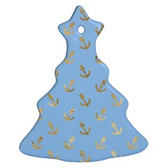 Gold Anchors Long Live   Ornament (christmas Tree)  by ConteMonfrey