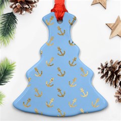 Gold Anchors Long Live   Christmas Tree Ornament (two Sides) by ConteMonfrey